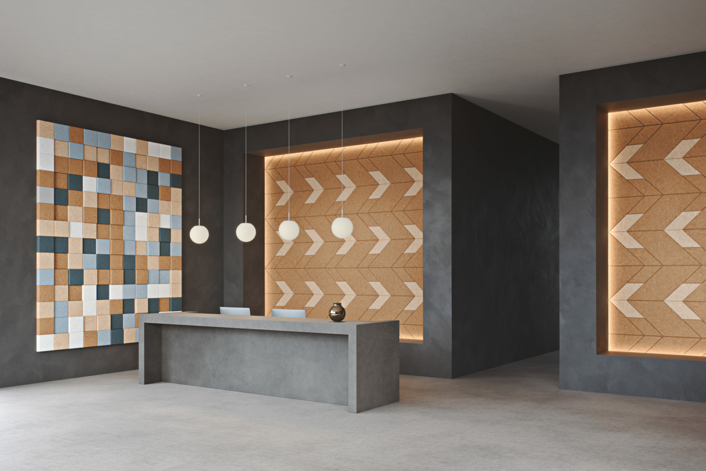 BAUX-acoustic-wood-wool-tiles-acoustic-wood-wool-3d-pixels-reception-rooms-2-scaled