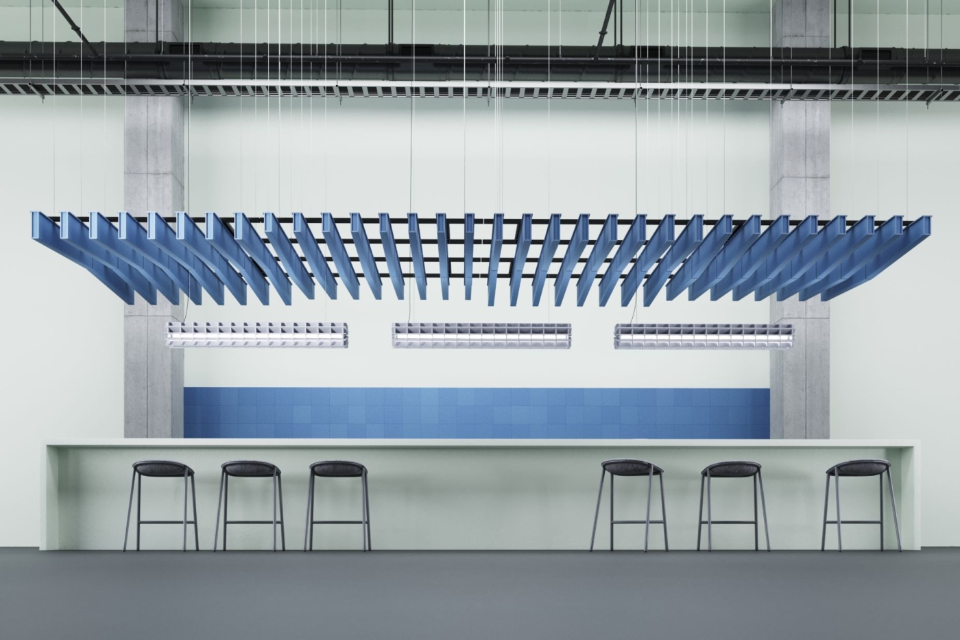 ReFelt-Double-Acoustic-Baffles-PET-Felt-Slant-canteen-4
